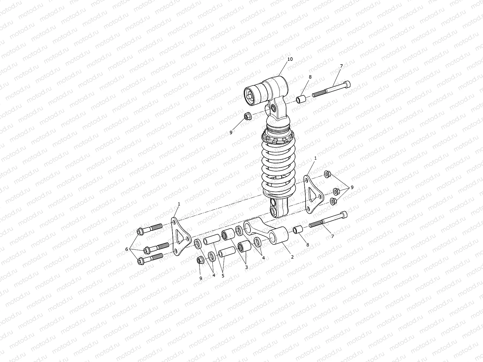 Rear Suspension Unit & Linkage