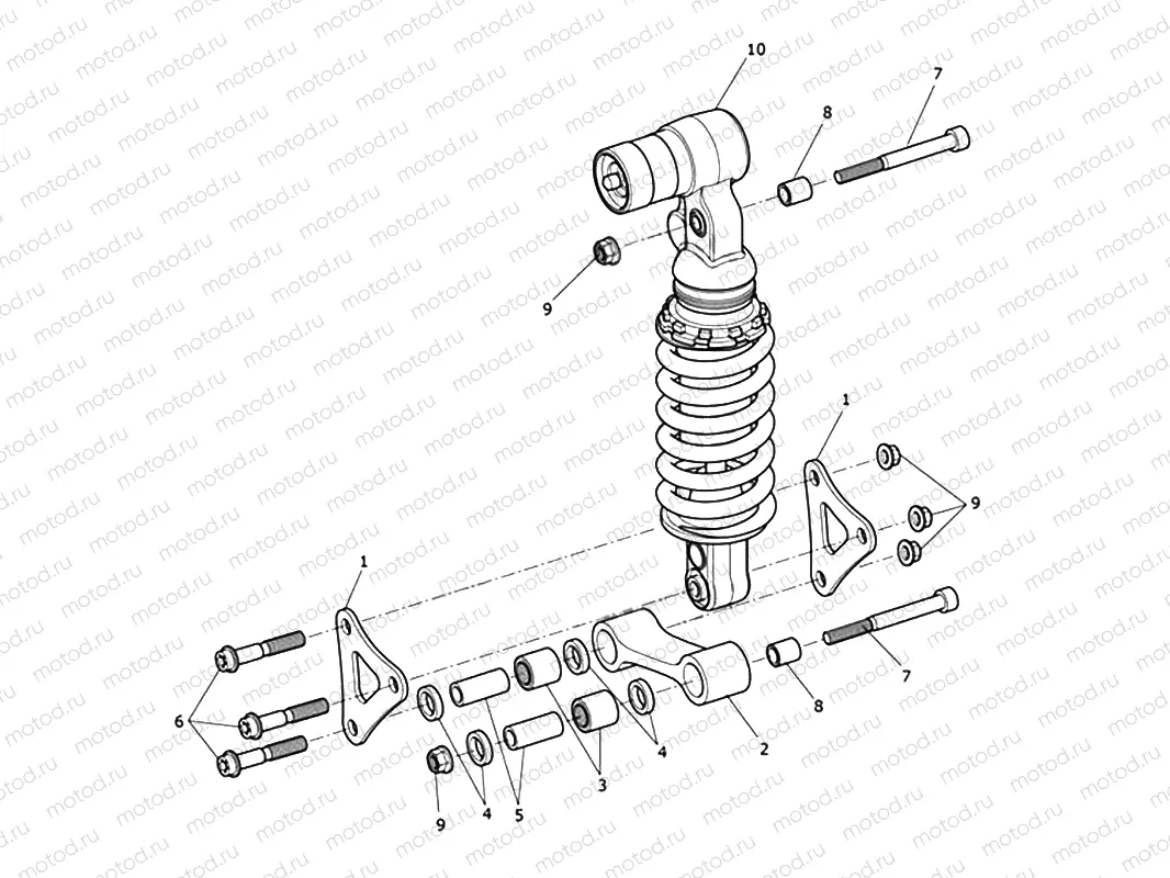 Rear Suspension Unit & Linkage