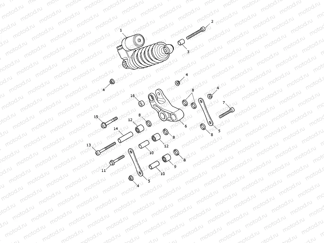 Rear Suspension Unit & Linkage
