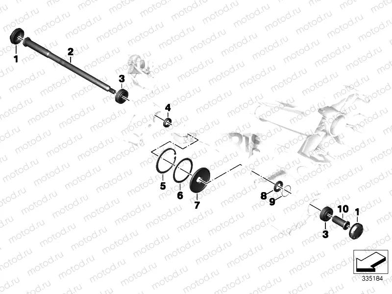 REAR SWING ARM BEARING