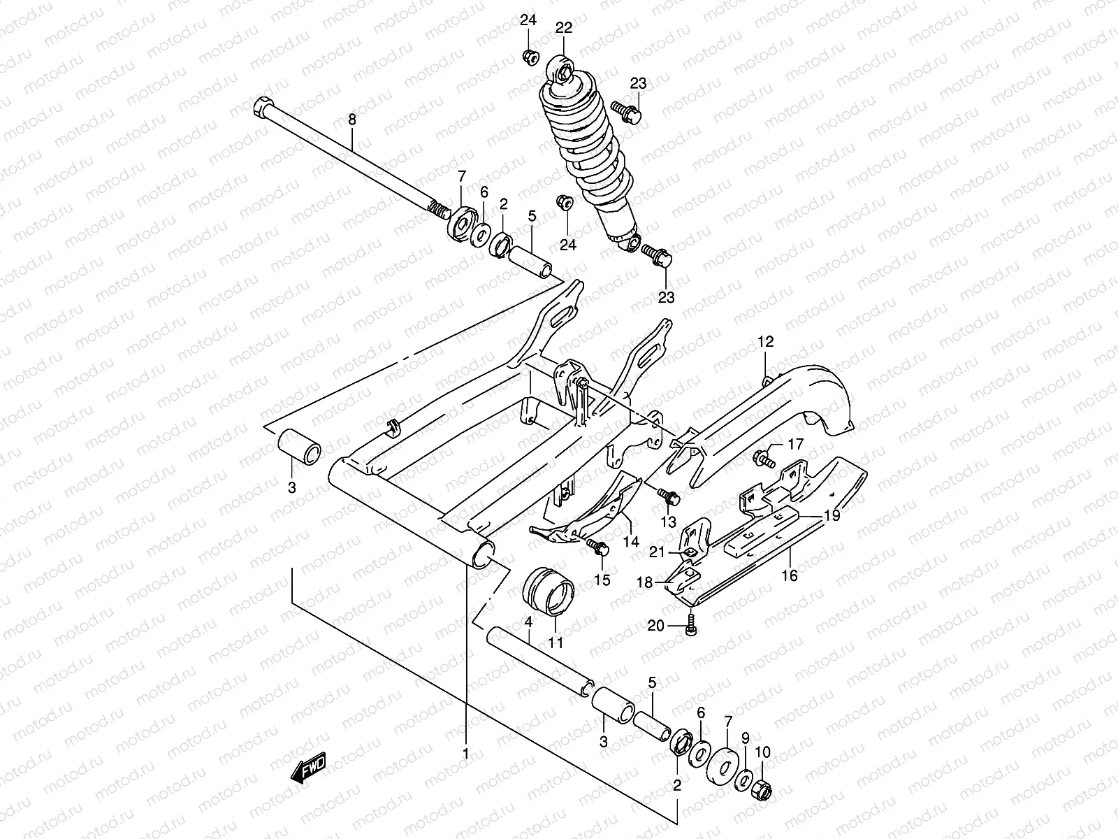 REAR SWINGING ARM