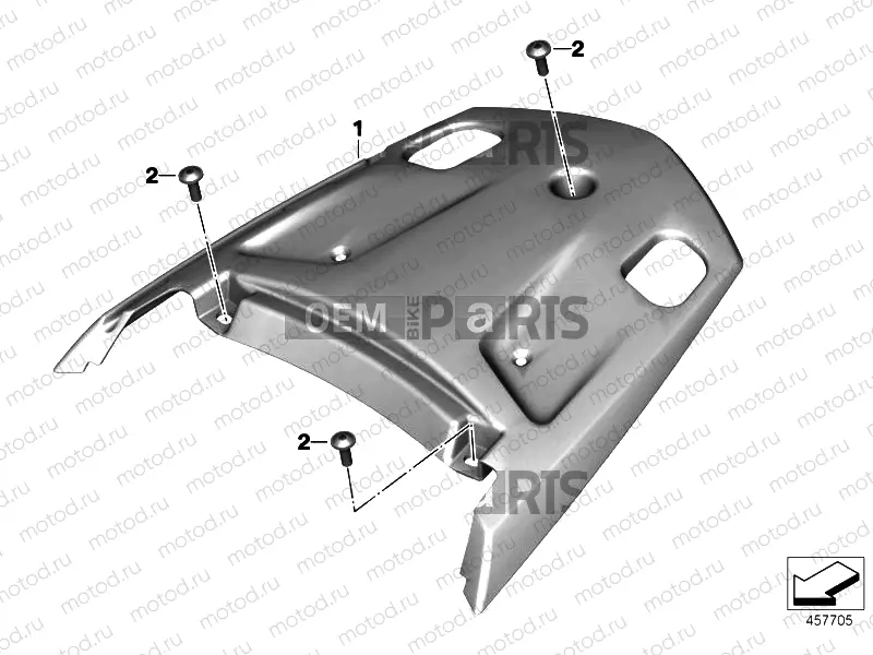 REAR TRIM PANEL, CENTER, GRAIN PATTERN