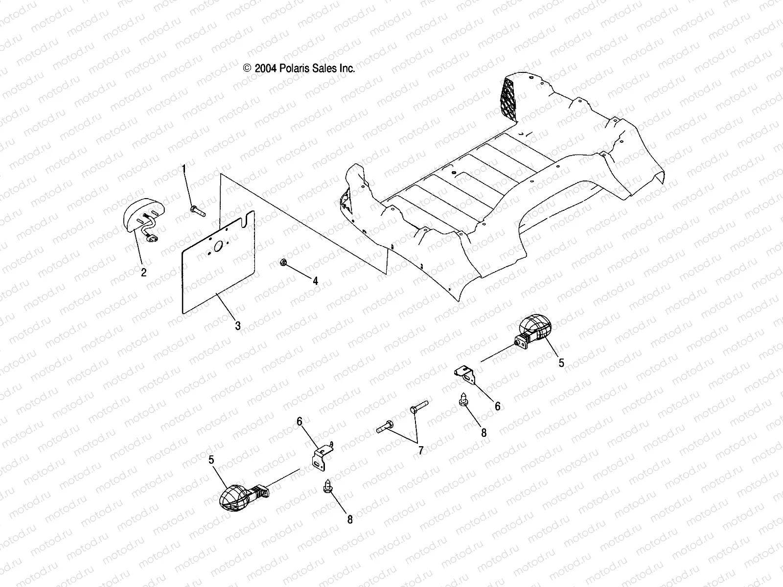 REAR TURN LAMPS/REGISTRATION PLATE - A05JD32EA (4997869786A05) | REAR TURN LAMPS/REGISTRATION PLATE - A05JD32EA (4997869786A05)