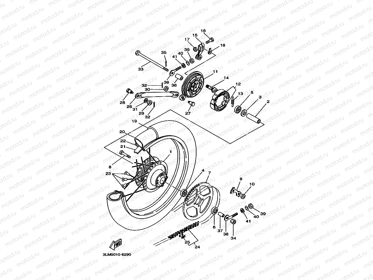 Rear wheel