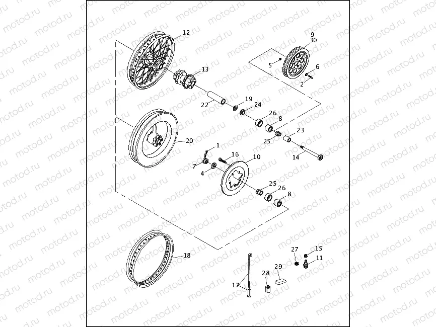 REAR WHEEL (2 OF 2)