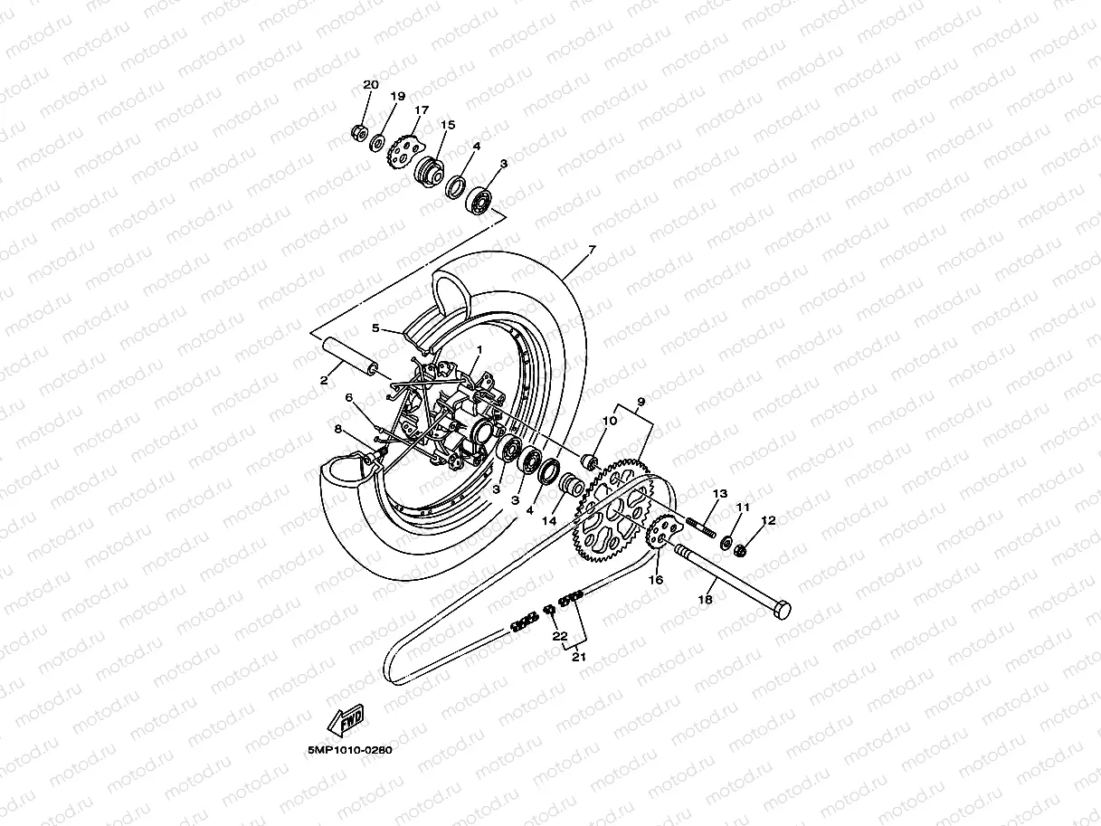 Rear wheel