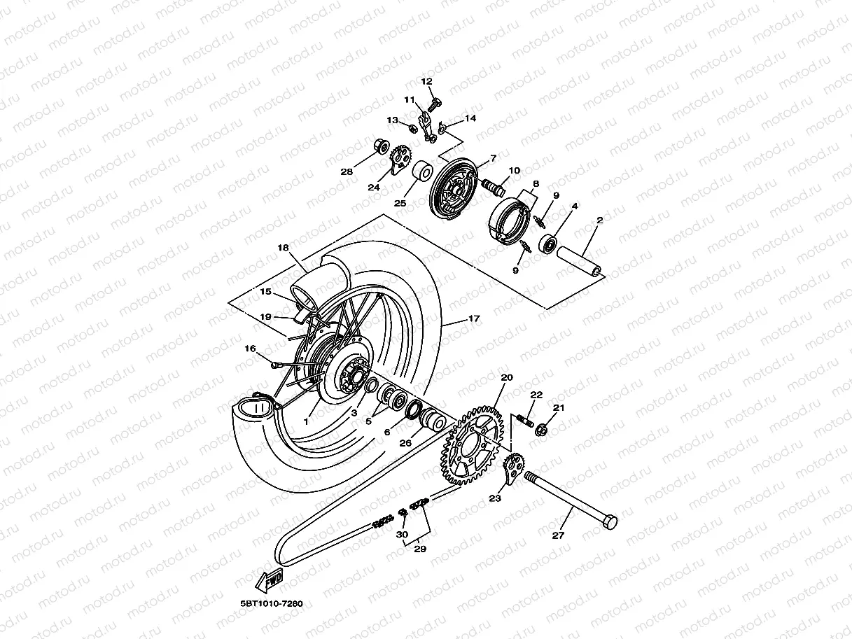 Rear wheel
