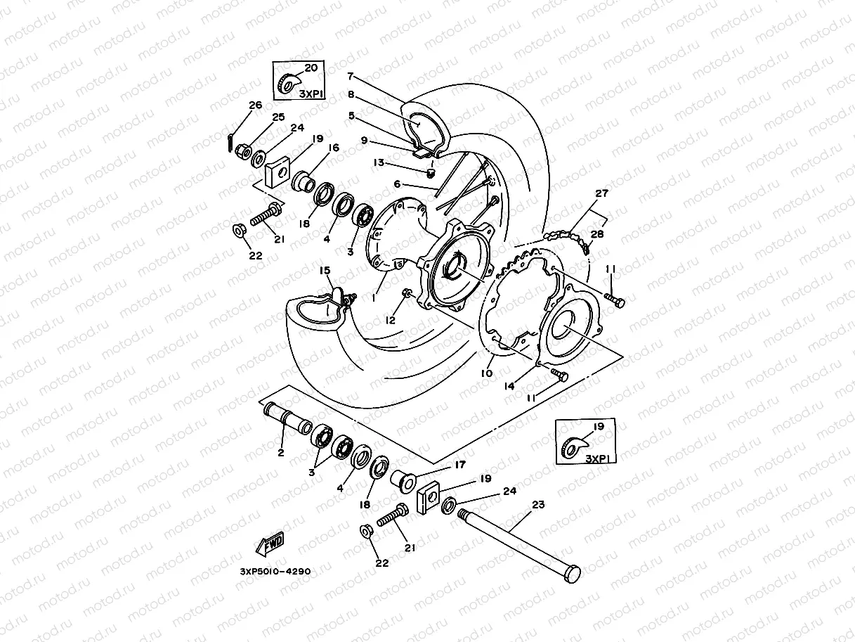 Rear wheel