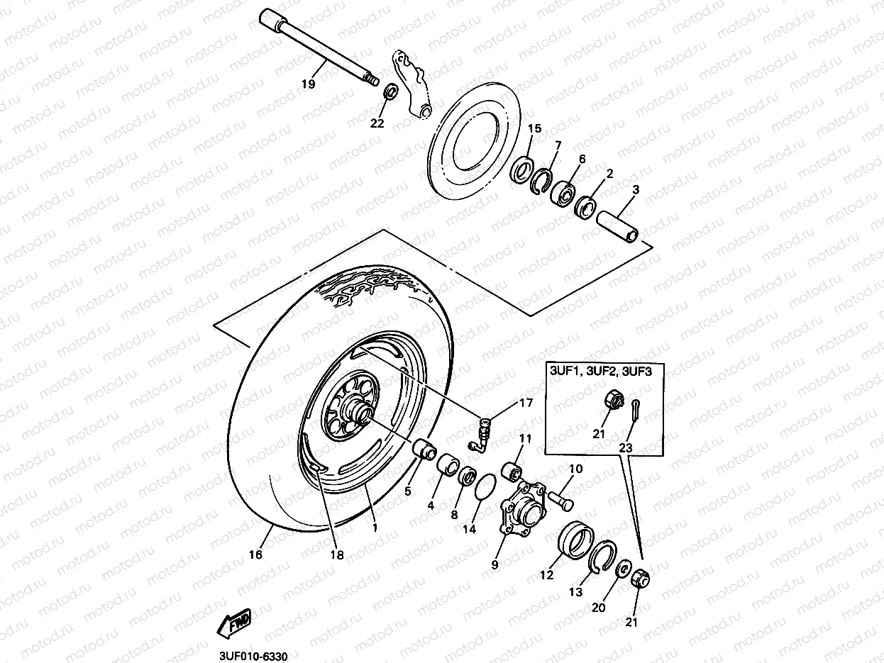 Rear wheel