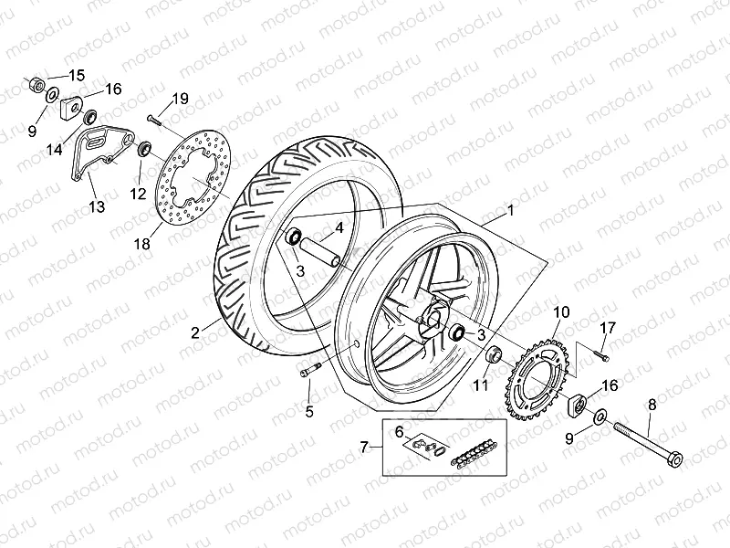 Rear wheel