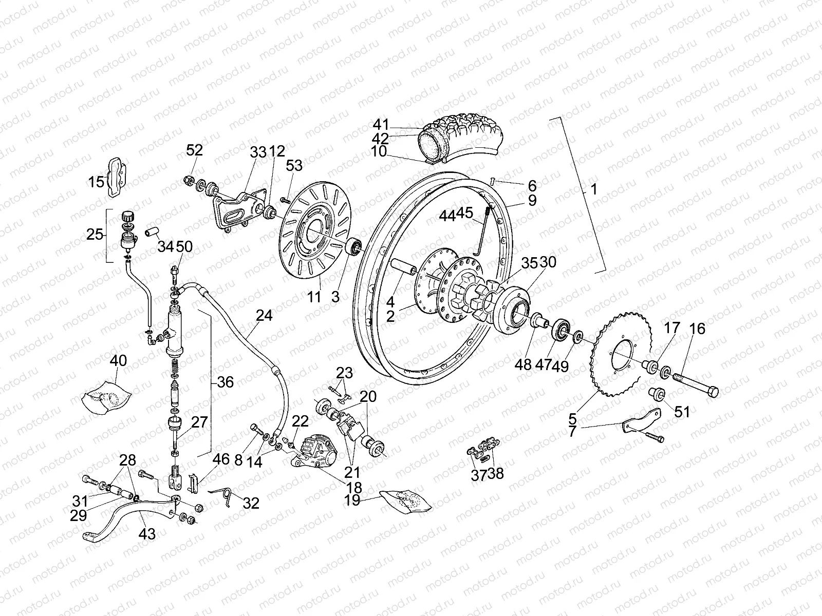 Rear wheel