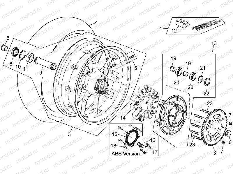 Rear wheel