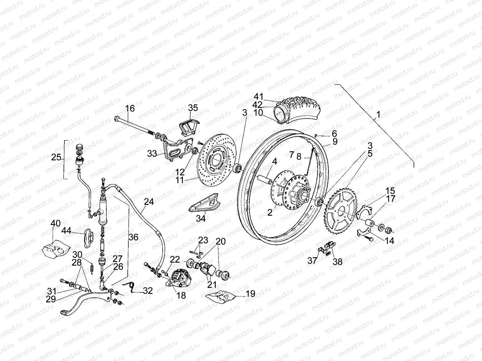 Rear wheel