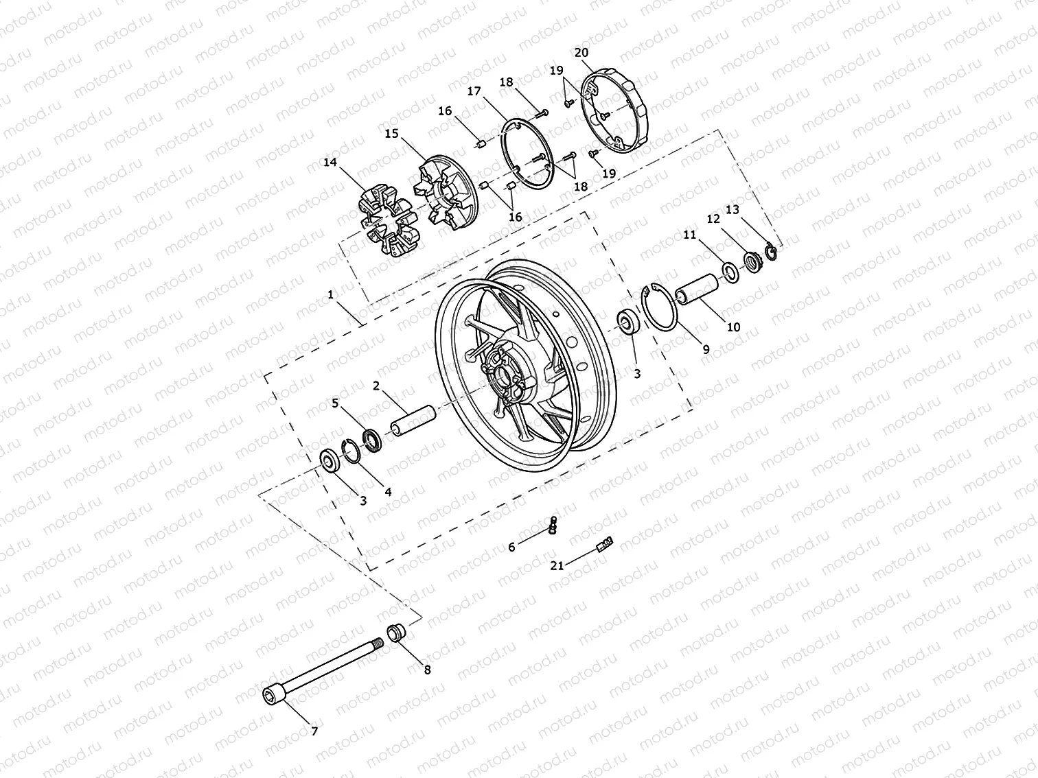 Rear wheel