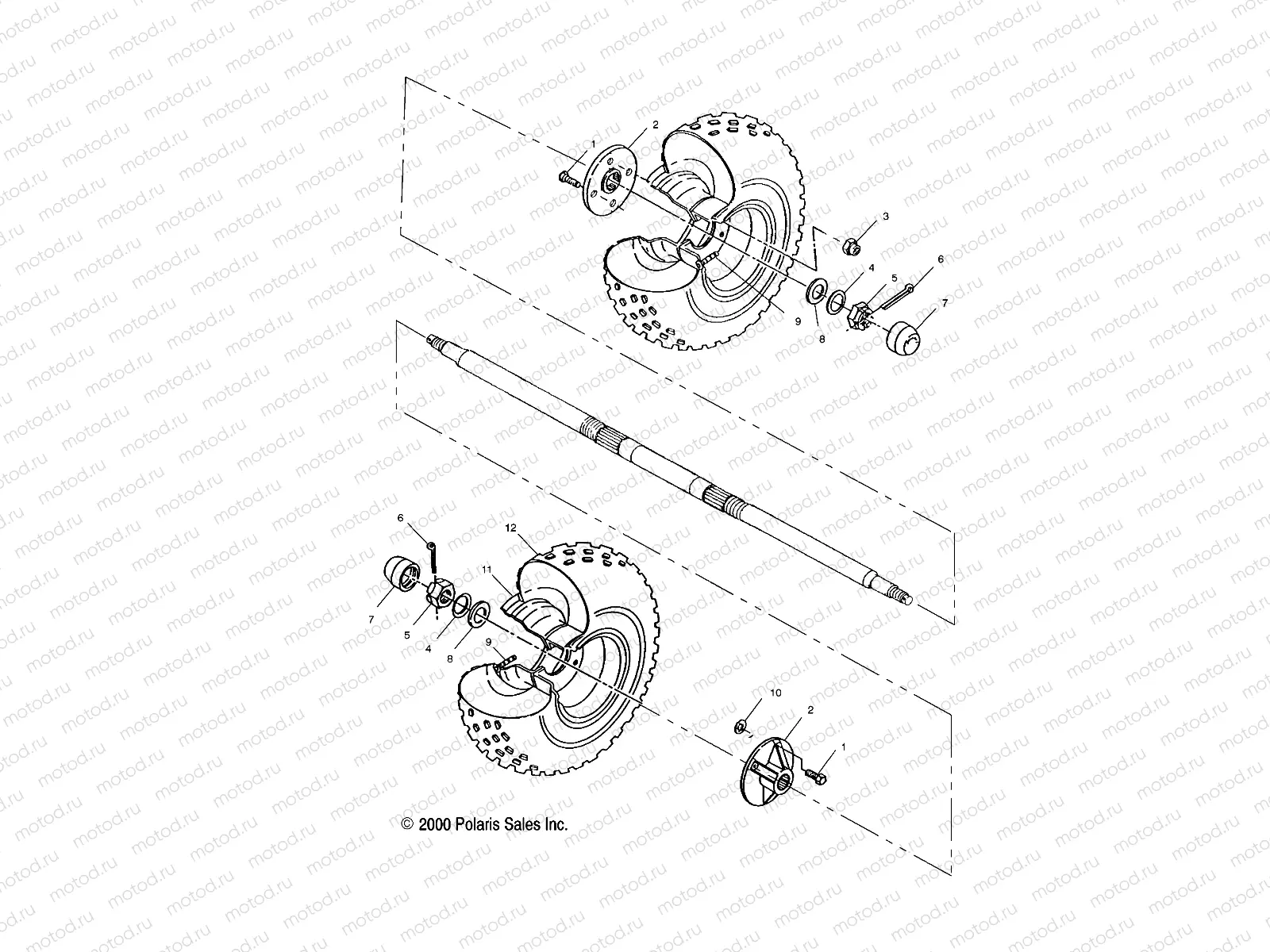 REAR WHEEL - A00AA32AA (4949914991B010) | REAR WHEEL - A00AA32AA (4949914991B010)