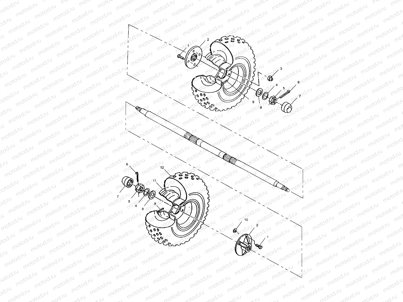 REAR WHEEL - A00AA32AB (4960076007B010) | REAR WHEEL - A00AA32AB (4960076007B010)