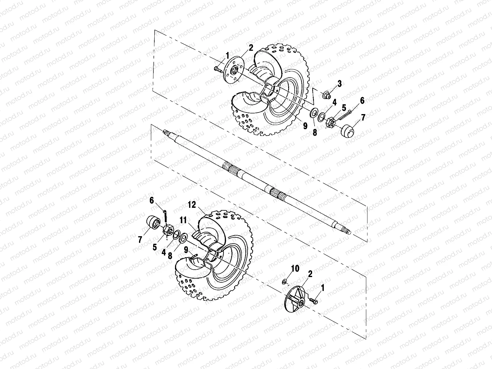 REAR WHEEL - A00BG50AA (4954855485C005) | REAR WHEEL - A00BG50AA (4954855485C005)