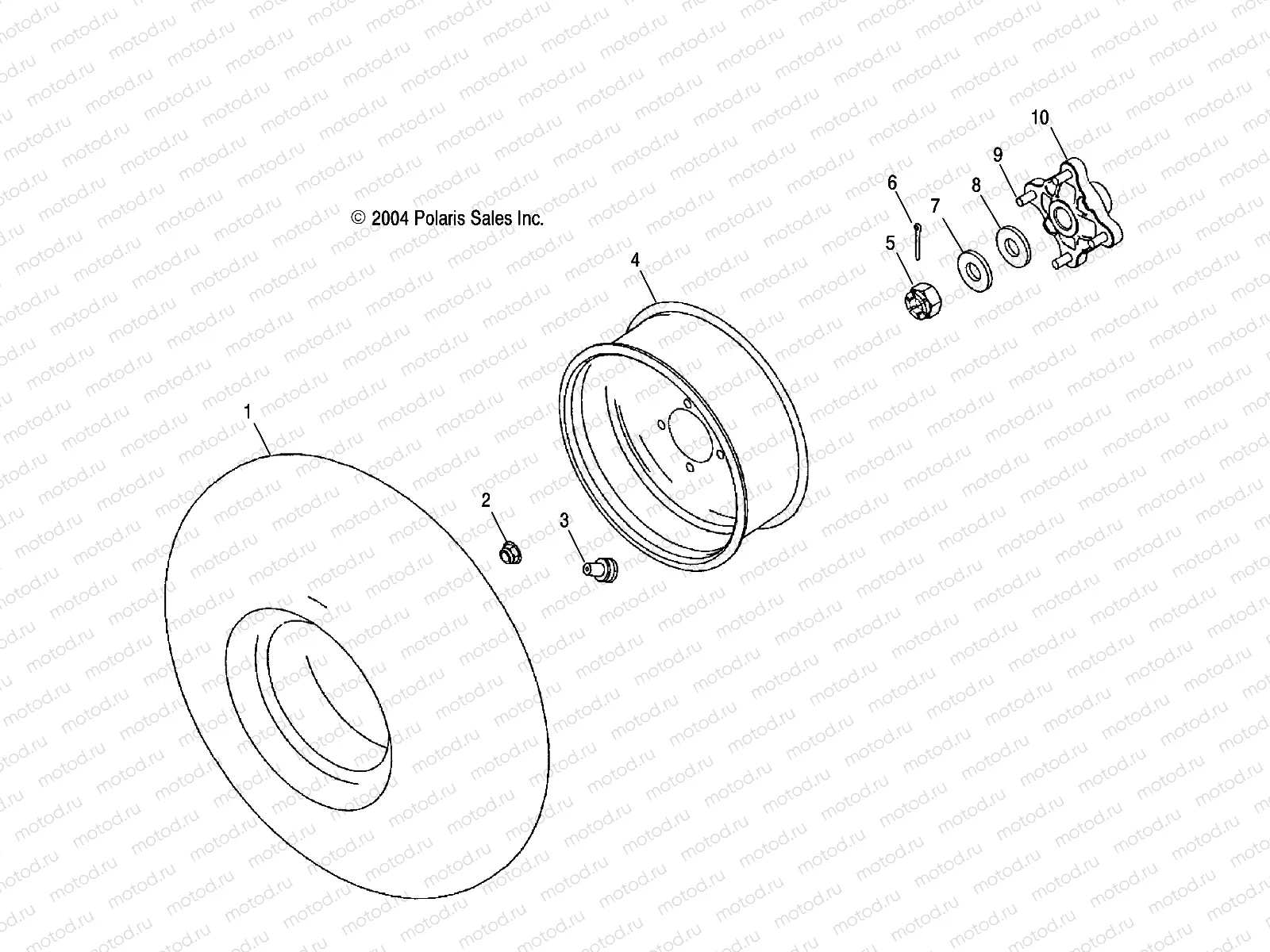 REAR WHEEL - A05GJ50AA/AB/AC (4995119511B06) | REAR WHEEL - A05GJ50AA/AB/AC (4995119511B06)