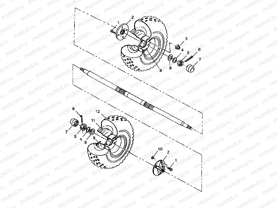 REAR WHEEL - A99CG38CA (4949634963C005) | REAR WHEEL - A99CG38CA (4949634963C005)