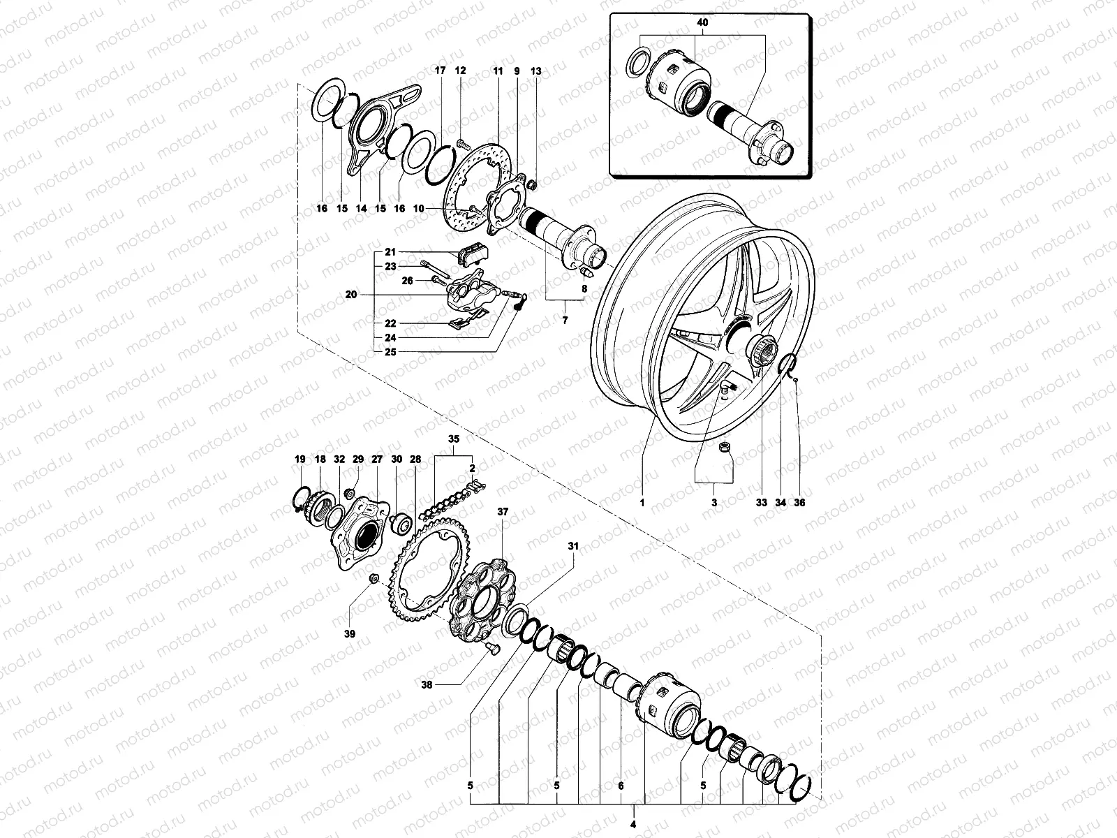 Rear Wheel Assembly