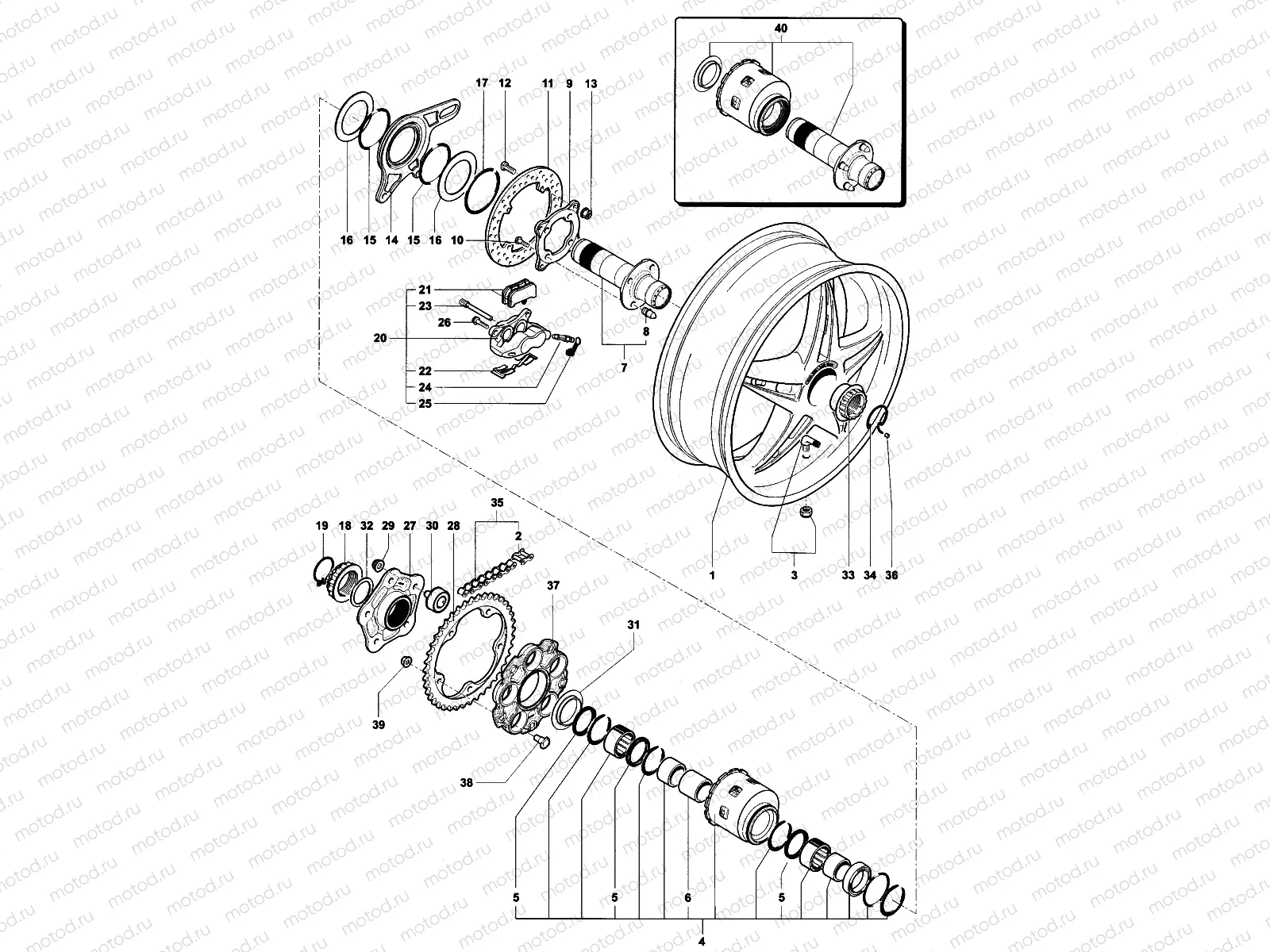 Rear Wheel Assembly