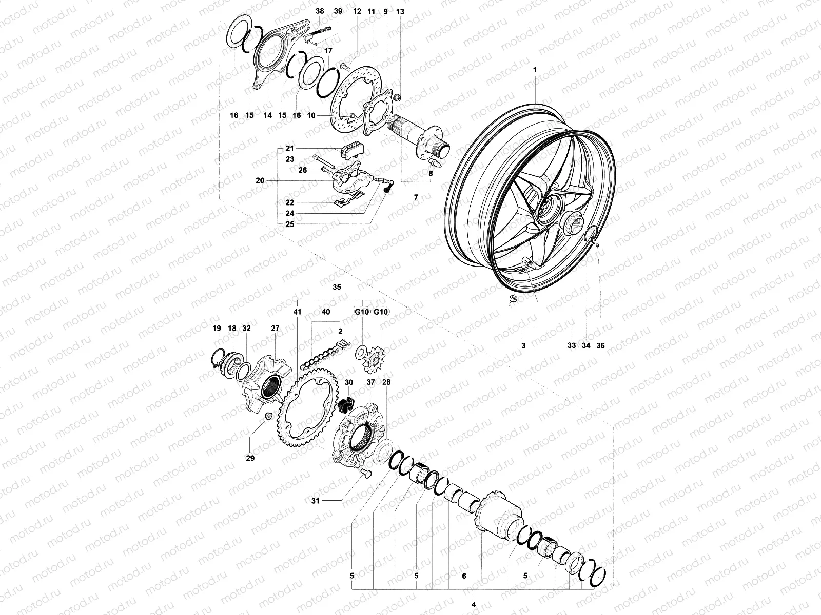 Rear Wheel Assembly