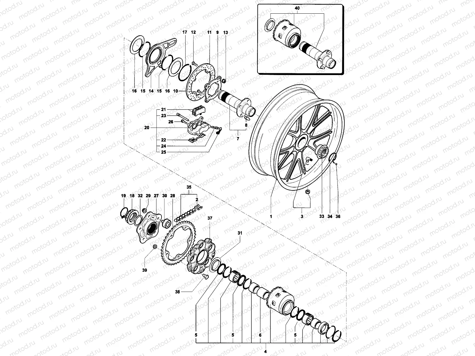 Rear Wheel Assembly