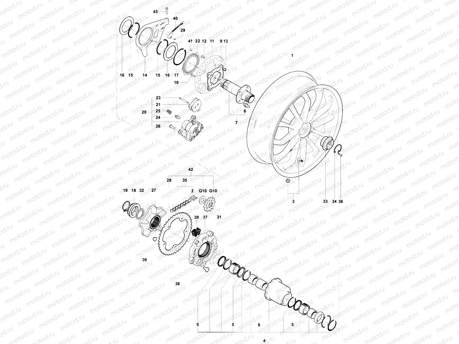 Rear Wheel Assembly