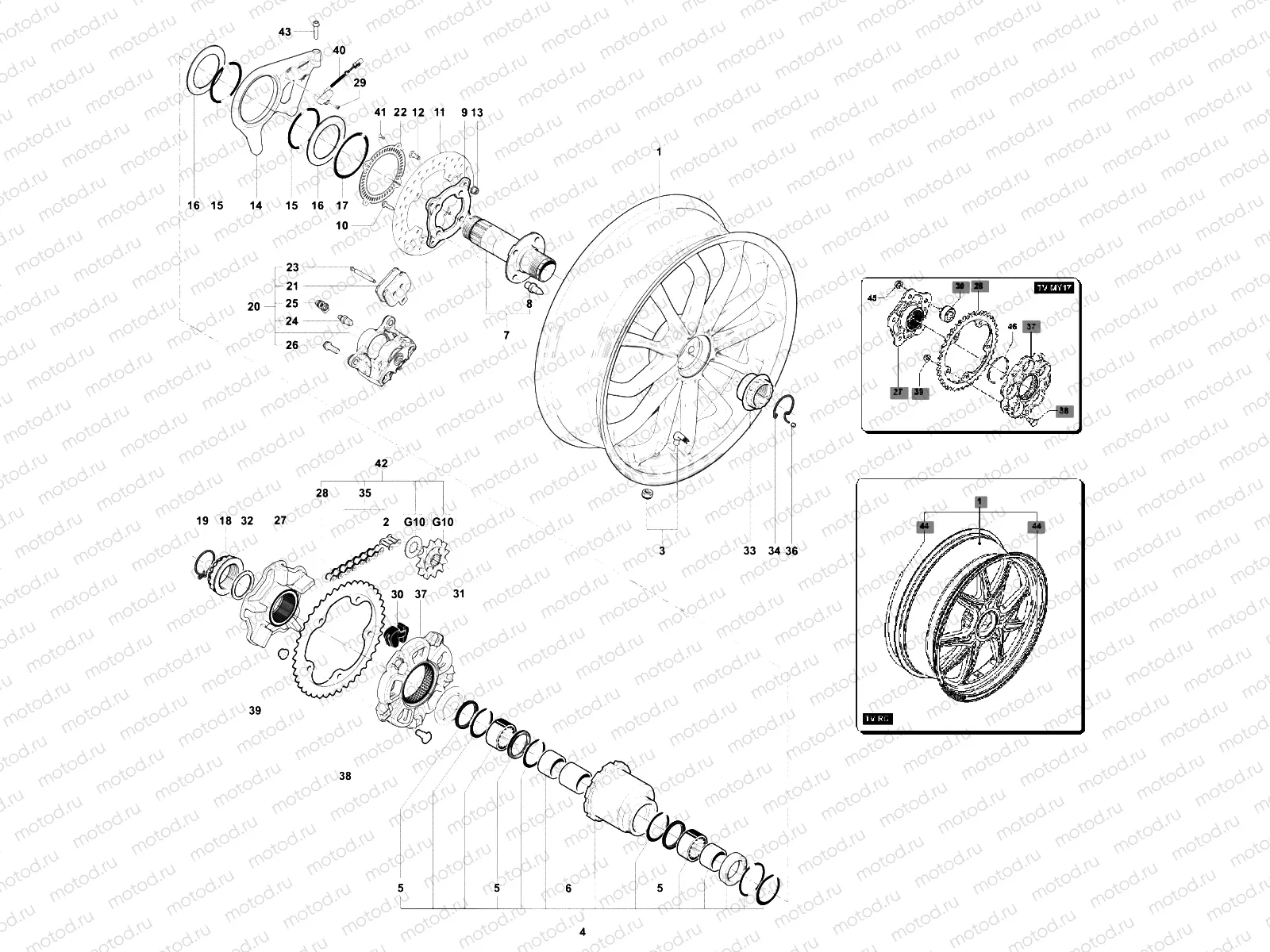 Rear Wheel Assembly