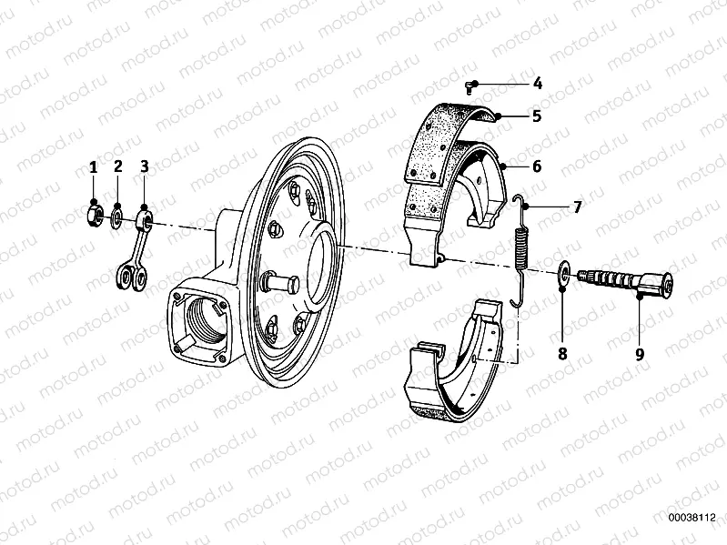Rear wheel brake