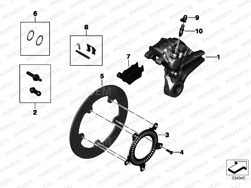 REAR WHEEL BRAKE