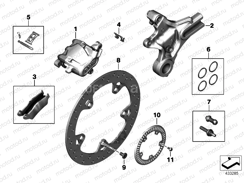 REAR WHEEL BRAKE