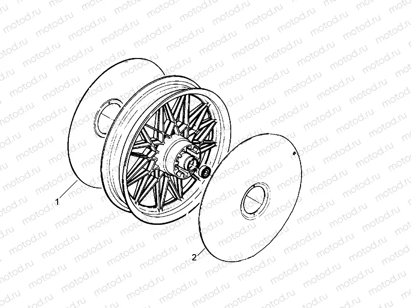 Rear wheel cap