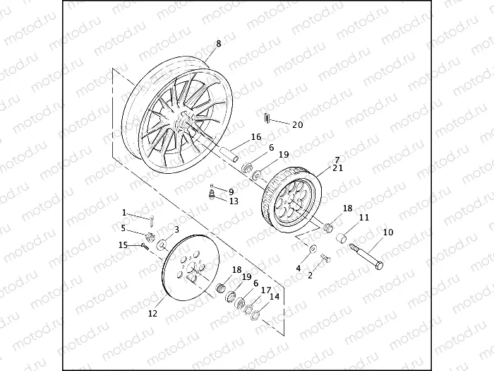REAR WHEEL - CAST