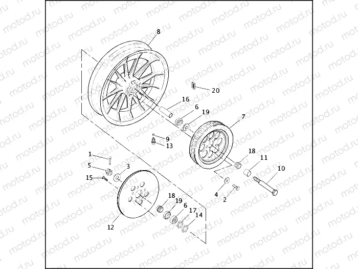 REAR WHEEL - CAST