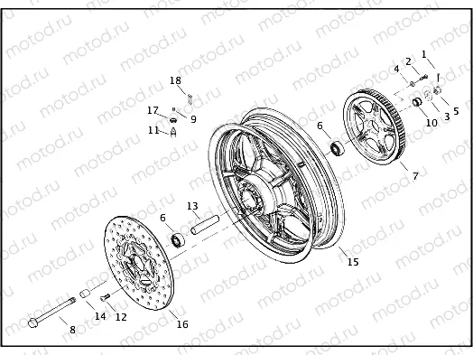 REAR WHEEL - CAST