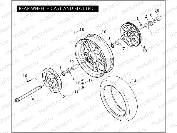 REAR WHEEL - CAST