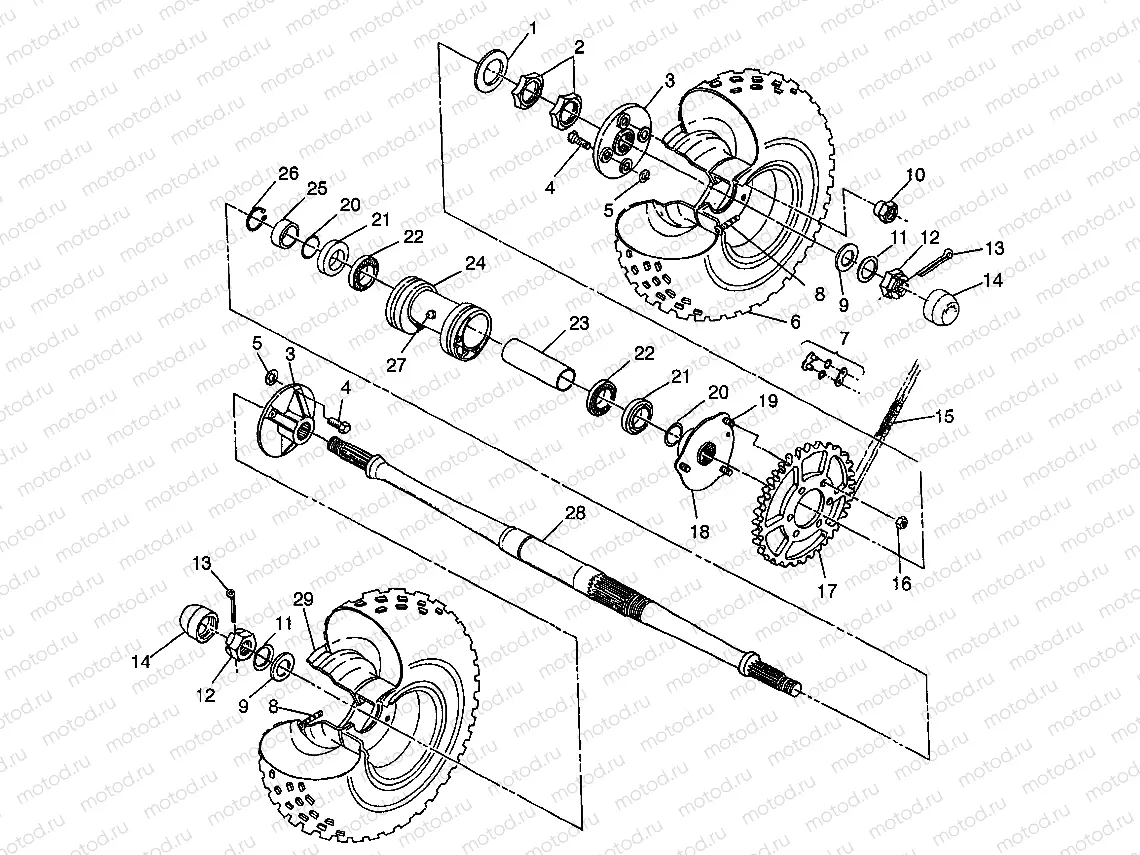 REAR WHEEL DRIVE 4X4 250 / W938127 (4924042404029A) | REAR WHEEL DRIVE 4X4 250 / W938127 (4924042404029A)