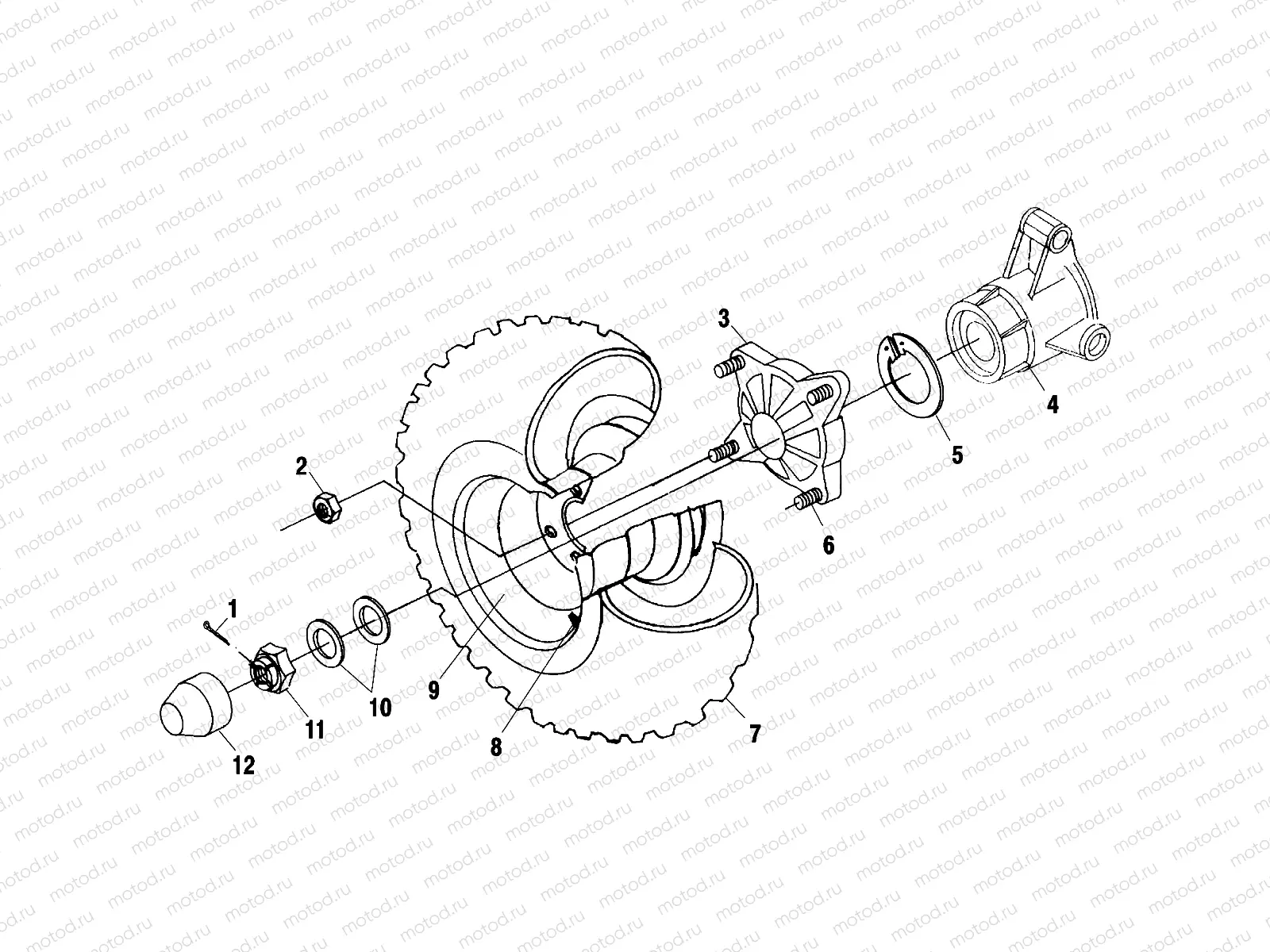 REAR WHEEL DRIVE - A00CH33AB (4957715771C007) | REAR WHEEL DRIVE - A00CH33AB (4957715771C007)