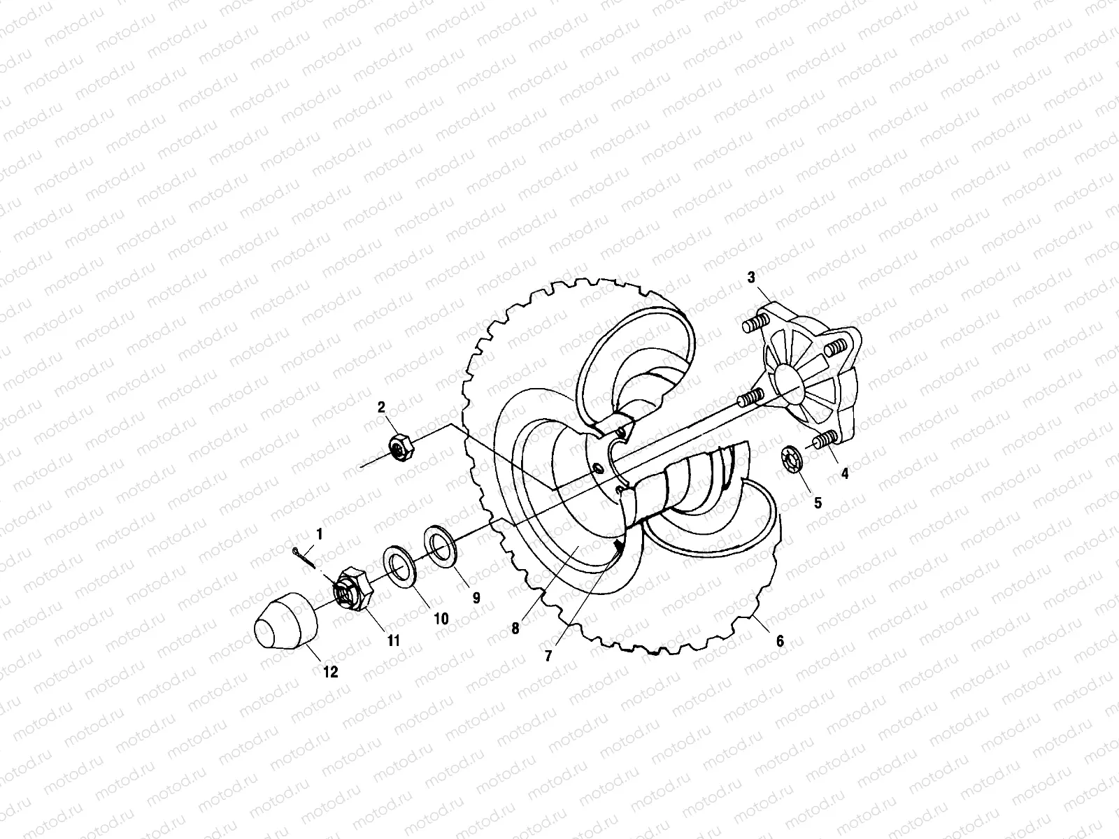 REAR WHEEL DRIVE - A00CK42AA (4949304930C003) | REAR WHEEL DRIVE - A00CK42AA (4949304930C003)