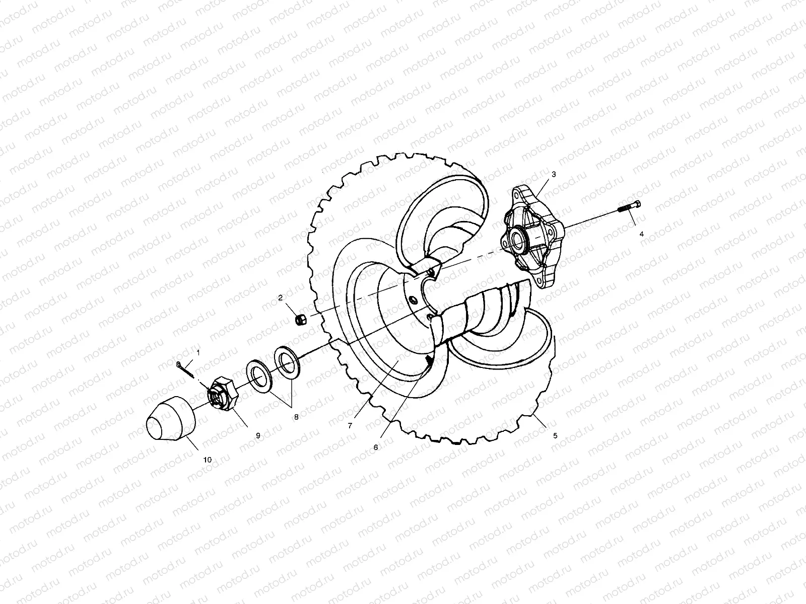 REAR WHEEL DRIVE - A02CD32AA/AB/AC/FB (4970147014C10) | REAR WHEEL DRIVE - A02CD32AA/AB/AC/FB (4970147014C10)