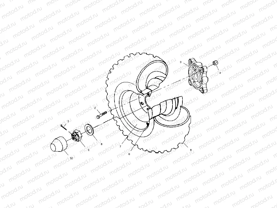 REAR WHEEL DRIVE - A02CD50AA/AB/FB (4970197019C09) | REAR WHEEL DRIVE - A02CD50AA/AB/FB (4970197019C09)