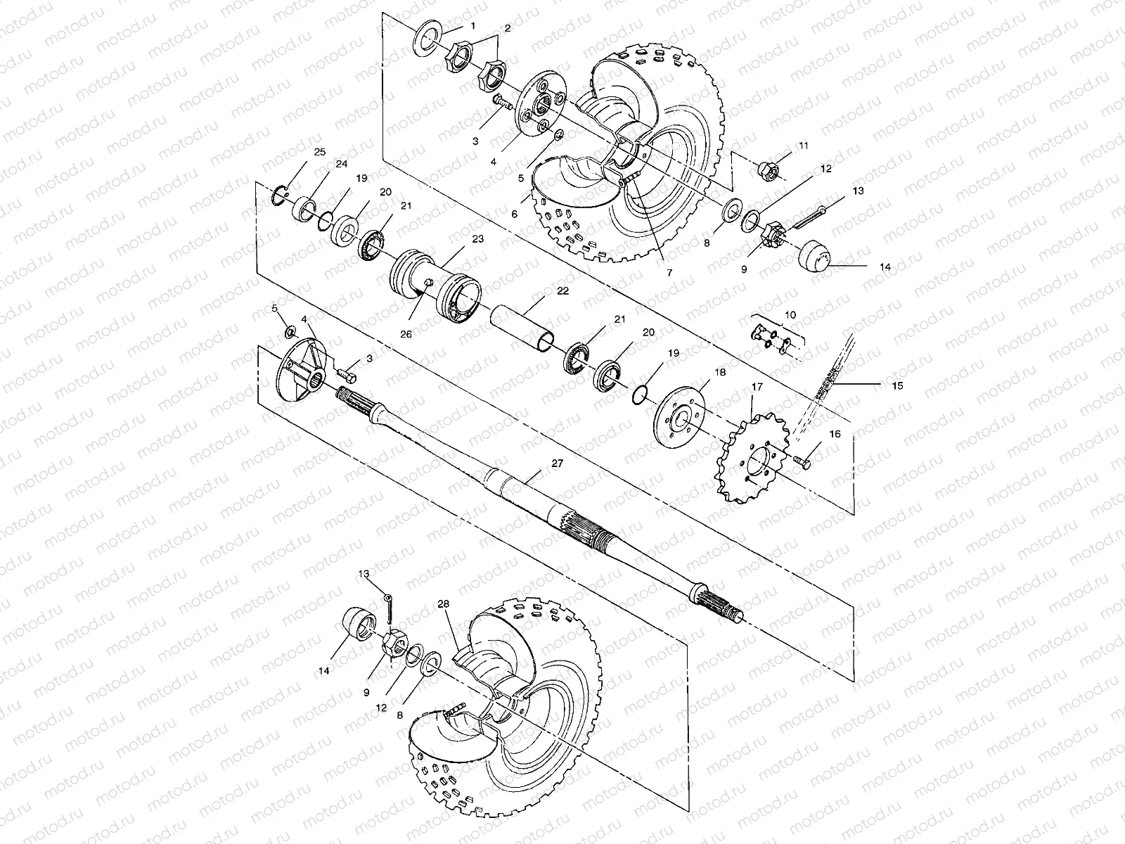 REAR WHEEL DRIVE - A99AE50DA (4949204920c014) | REAR WHEEL DRIVE - A99AE50DA (4949204920c014)