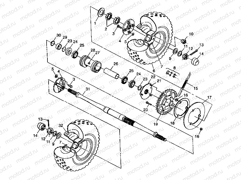 REAR WHEEL DRIVE - A99CC28CA (4949484948c008) | REAR WHEEL DRIVE - A99CC28CA (4949484948c008)
