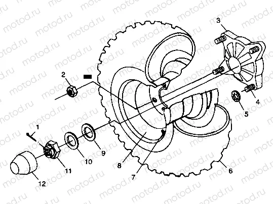 REAR WHEEL DRIVE - A99CD50AA (4949254925C007) | REAR WHEEL DRIVE - A99CD50AA (4949254925C007)
