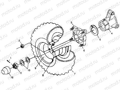 REAR WHEEL DRIVE - A99CH33CB (4945964596c008) | REAR WHEEL DRIVE - A99CH33CB (4945964596c008)
