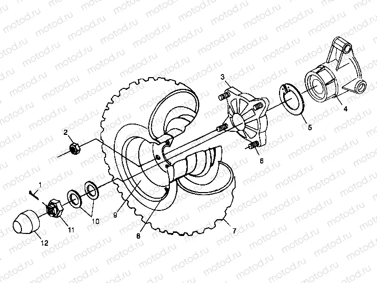 REAR WHEEL DRIVE - A99CH45IA (4949154915C011) | REAR WHEEL DRIVE - A99CH45IA (4949154915C011)