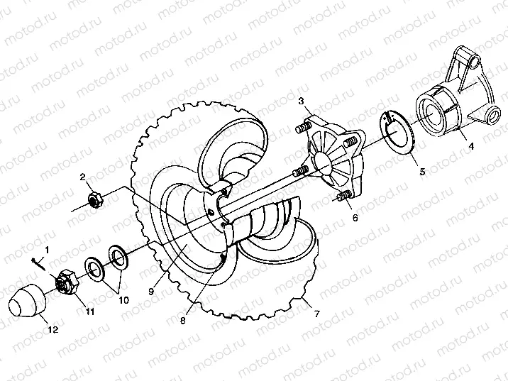 REAR WHEEL DRIVE - A99CH50AC (4952455245c008) | REAR WHEEL DRIVE - A99CH50AC (4952455245c008)