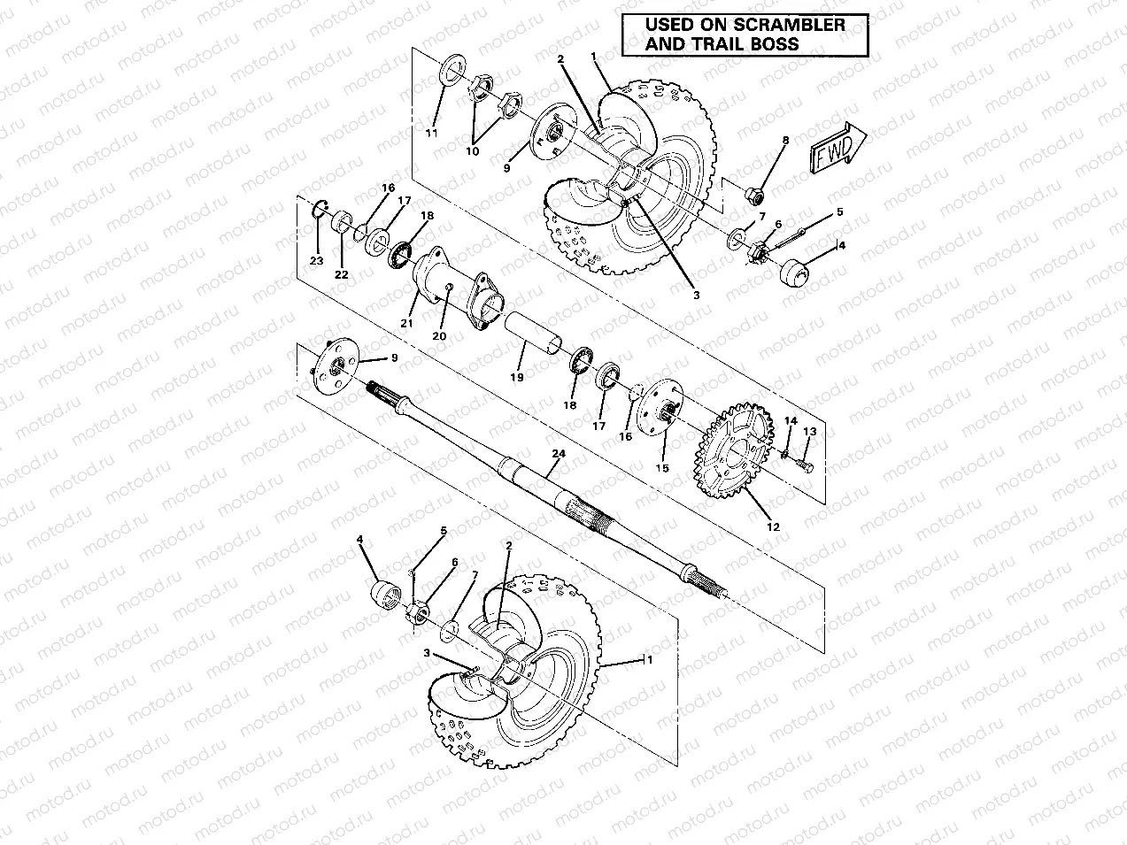 Rear Wheel Drive Assembly (4910981098028A) | Rear Wheel Drive Assembly (4910981098028A)