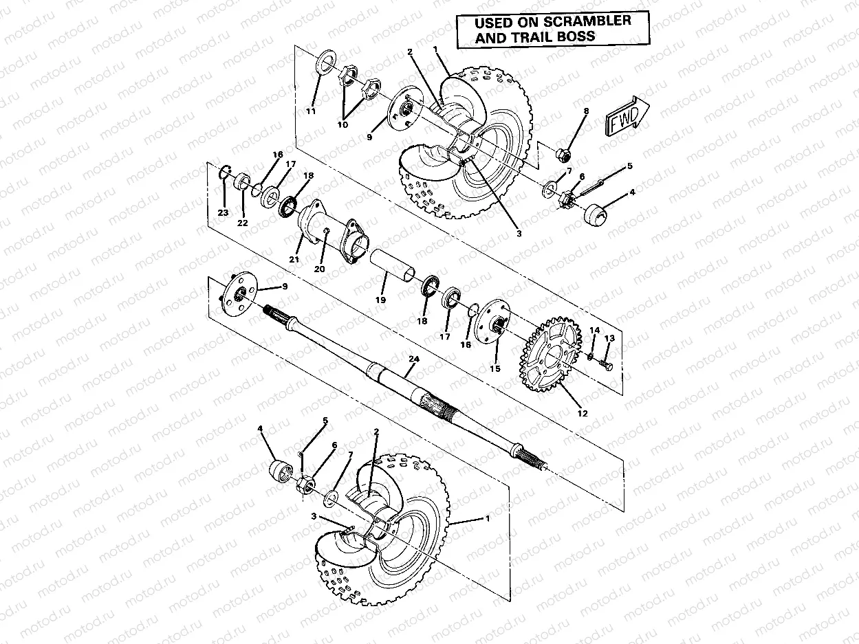 Rear Wheel Drive Assembly (4911701170028A) | Rear Wheel Drive Assembly (4911701170028A)